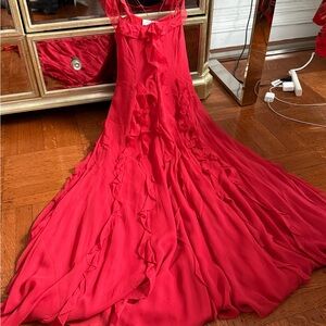 Elegant Red Evening Gown